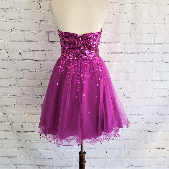 LAST ONE! NWT NOX NARIANNA Magenta Strapless Dress - Picture 7 of 8